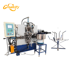 Máquina formadora de alambre de metal de alta eficiencia para mangos de cubos